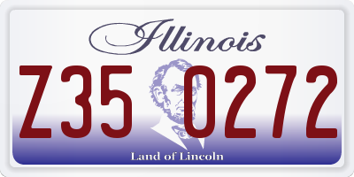 IL license plate Z350272
