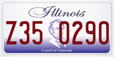 IL license plate Z350290