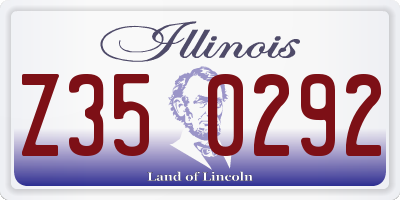 IL license plate Z350292