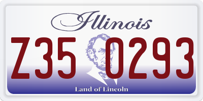 IL license plate Z350293