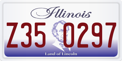 IL license plate Z350297
