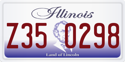 IL license plate Z350298