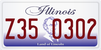 IL license plate Z350302