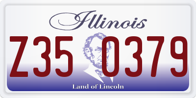 IL license plate Z350379