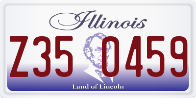 IL license plate Z350459