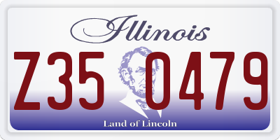 IL license plate Z350479