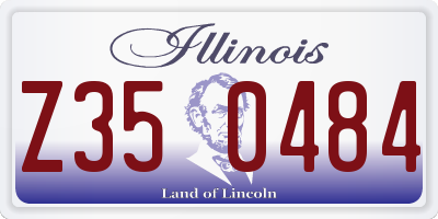 IL license plate Z350484