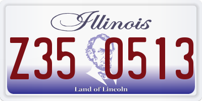IL license plate Z350513