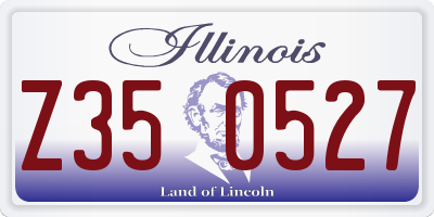 IL license plate Z350527
