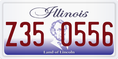 IL license plate Z350556