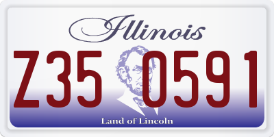IL license plate Z350591