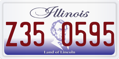 IL license plate Z350595