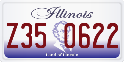 IL license plate Z350622