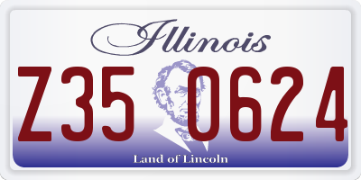 IL license plate Z350624