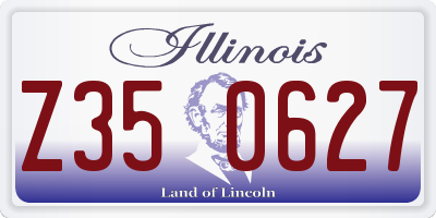 IL license plate Z350627