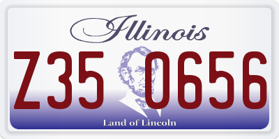 IL license plate Z350656