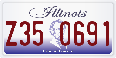 IL license plate Z350691