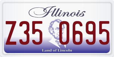 IL license plate Z350695