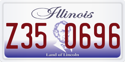 IL license plate Z350696