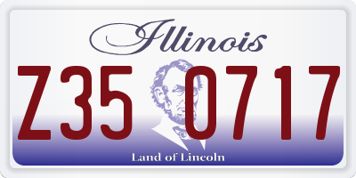 IL license plate Z350717
