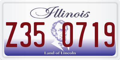 IL license plate Z350719