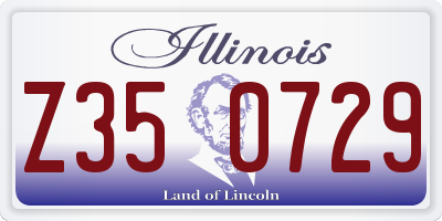 IL license plate Z350729