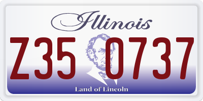IL license plate Z350737