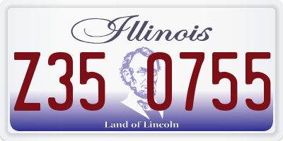 IL license plate Z350755