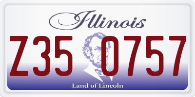 IL license plate Z350757