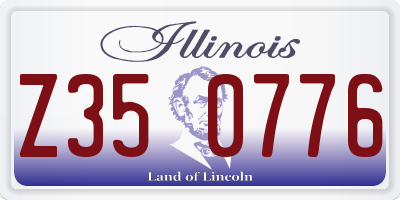 IL license plate Z350776