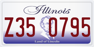 IL license plate Z350795
