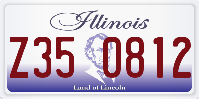 IL license plate Z350812