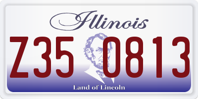 IL license plate Z350813