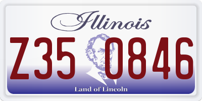 IL license plate Z350846