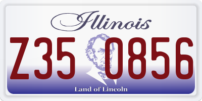 IL license plate Z350856