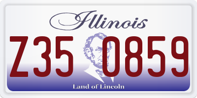 IL license plate Z350859