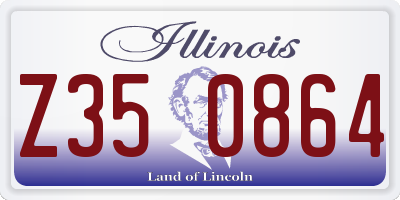 IL license plate Z350864