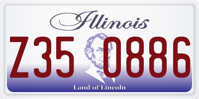 IL license plate Z350886