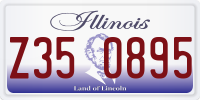 IL license plate Z350895