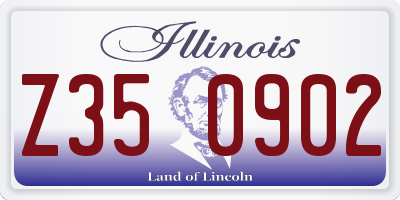 IL license plate Z350902