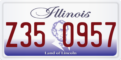 IL license plate Z350957