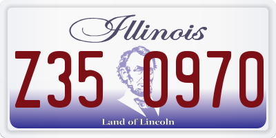 IL license plate Z350970