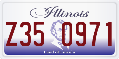 IL license plate Z350971