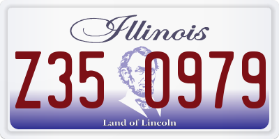 IL license plate Z350979