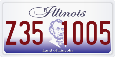 IL license plate Z351005