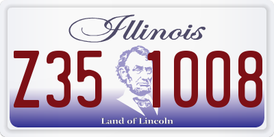 IL license plate Z351008