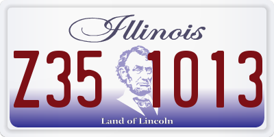 IL license plate Z351013