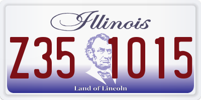 IL license plate Z351015