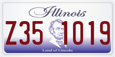 IL license plate Z351019