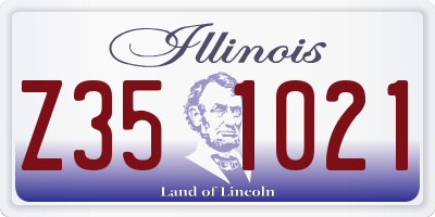 IL license plate Z351021